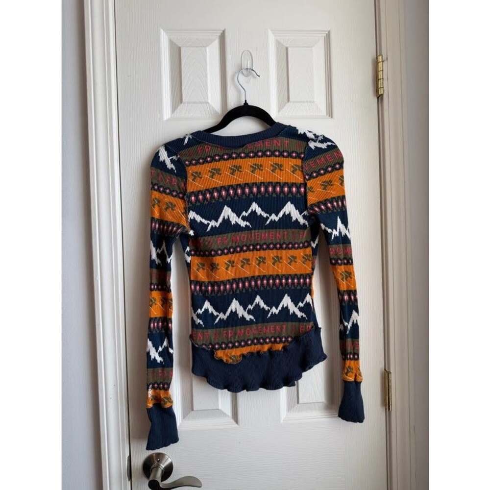 FP Movement Rally Printed Layer Top Navy Multi M - Picture 4 of 4
